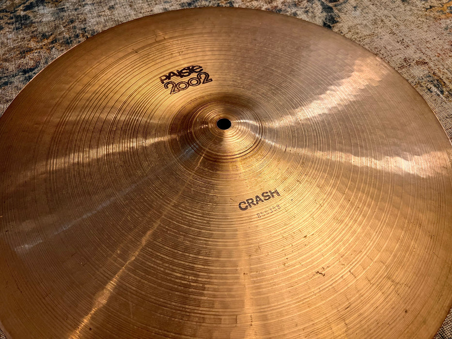 RARE 1978 Vintage Paiste 2002 18” FACTORY STAMPED CRASH 1316 g Classic