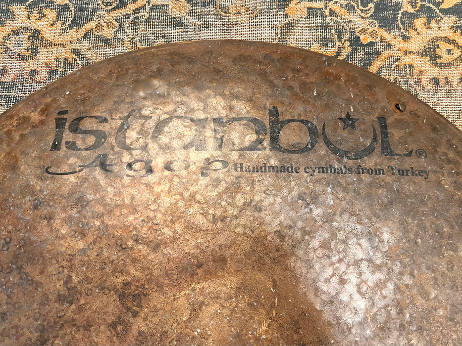 ISTANBUL AGOP TURK JAZZ Ride Sizzle 19” 1614 g Raw Unlathed and VERY DRY! Organic Controlled!