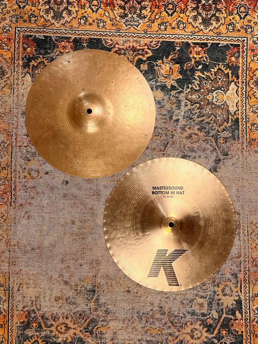 EARLIER Zildjian K MASTERSOUND 13” Brilliant Trad Hihats 845 1046 g Sound Amazing