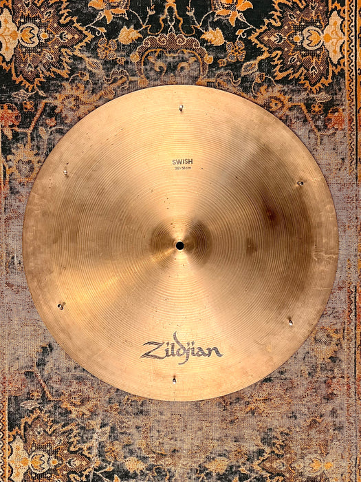 Vintage Zildjian FACTORY SWISH CHINA PANG 20” 1580 g ALL 6 ZILDJIAN Rivets Sizzle