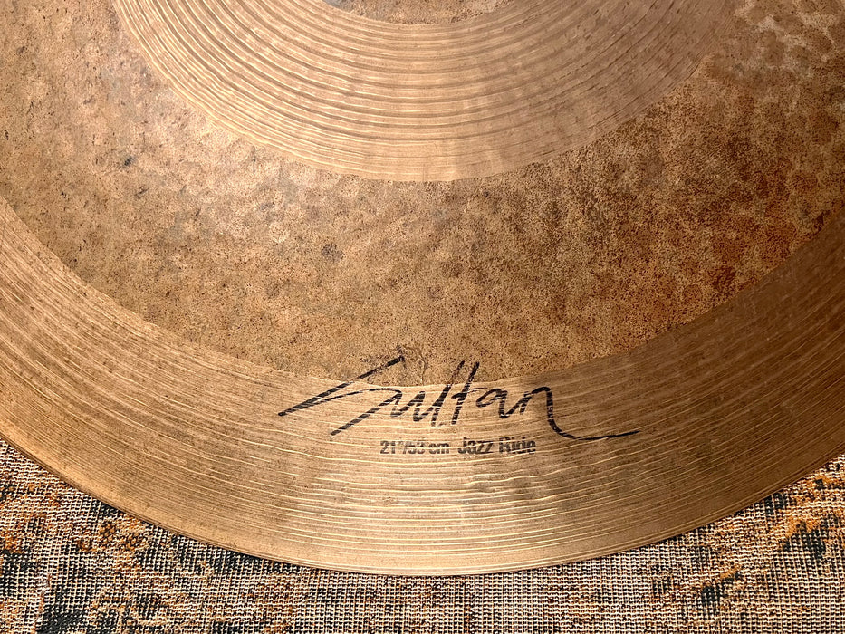 Rare ISTANBUL AGOP SULTAN 21" JAZZ Ride 2124 g EARLIER Version VERY COMPLEX But SMOOTH