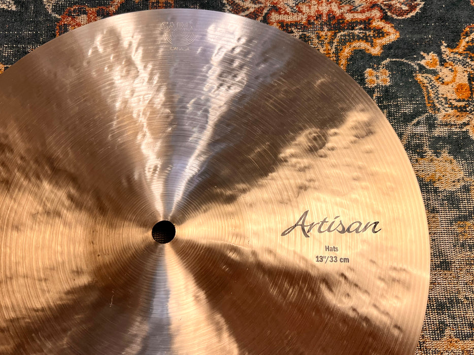 RARE DARK CRISP Sabian ARTISAN Hihats 13” 845 1260 g IMMACULATE In Bag w/ Cert