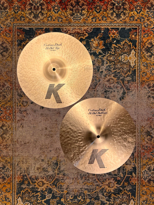 IMMACULATE In BAG Zildjian K CUSTOM DARK 14” Hihats 993 1270 g Don’t pay $570