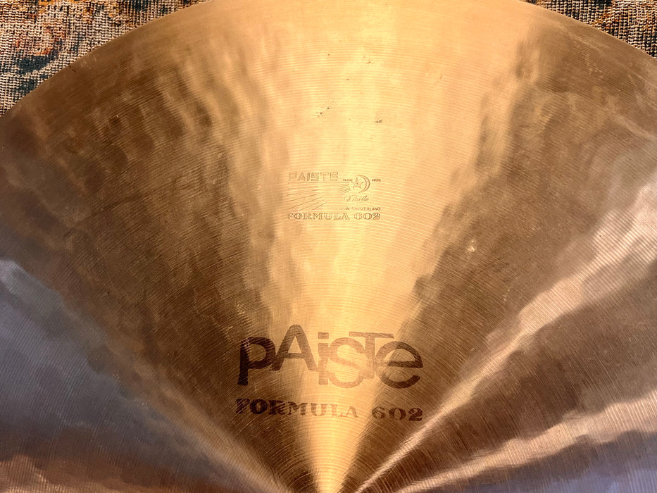 THE FAMOUS Vintage Paiste SEVEN SOUND SET FLAT RIDE 18” 1716 g CLEAN! ROY HAYNES