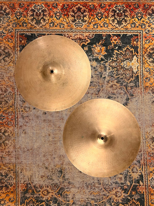 DRY CRISP Vintage 1970s Zildjian New Beat 14” HiHats 1060 1436 g ARTICULATE Sound Incredible!