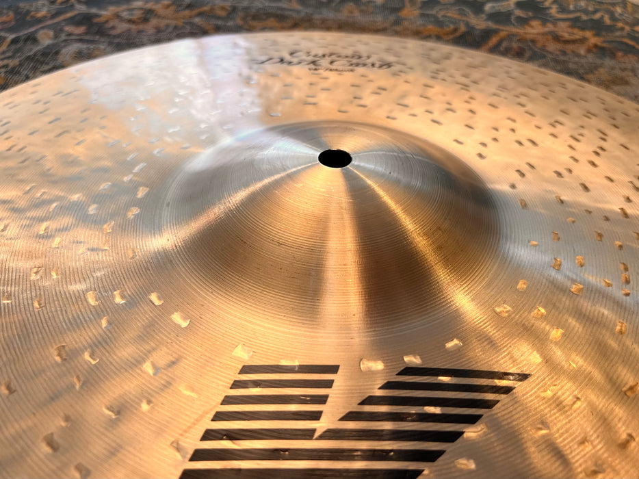 IMMACULATE Dark FULL Zildjian K Custom 18” Dark Crash ONLY 1318 g THIN! Sounds Incredible!