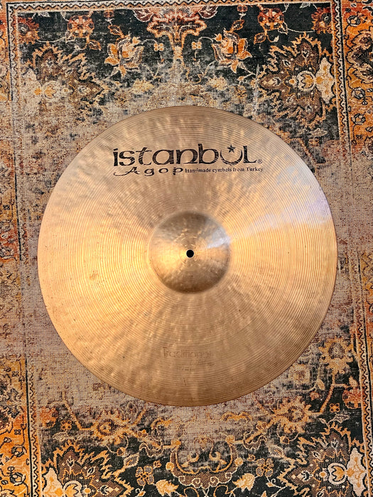 Early ISTANBUL AGOP Traditional DARK RIDE 21” 2430 g Amazing Light Complex And Crashable