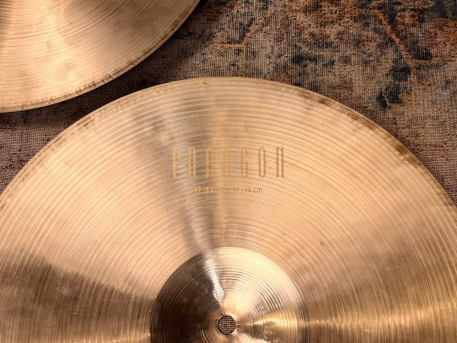 Sabian PARAGON Neil Peart Hihats 14” DRY CRISP 980 1490 g Don’t Pay $500! Sound Amazing