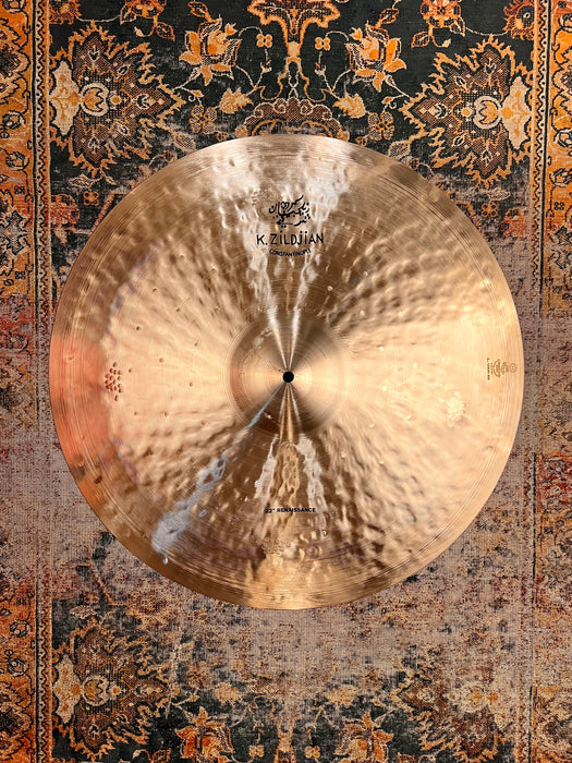 Zildjian K CONSTANTINOPLE RENAISSANCE Ride 22” 2708 g IMMACULATE Cd! DARK! Don’t $700!