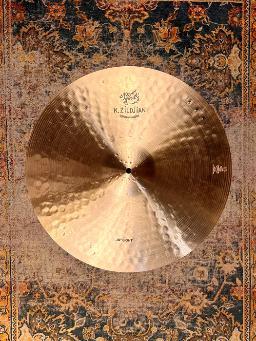 Zildjian K CONSTANTINOPLE LIGHT RIDE SIZZLE 20” LIMITED EDITION ONLY 1852 g IMMACULATE