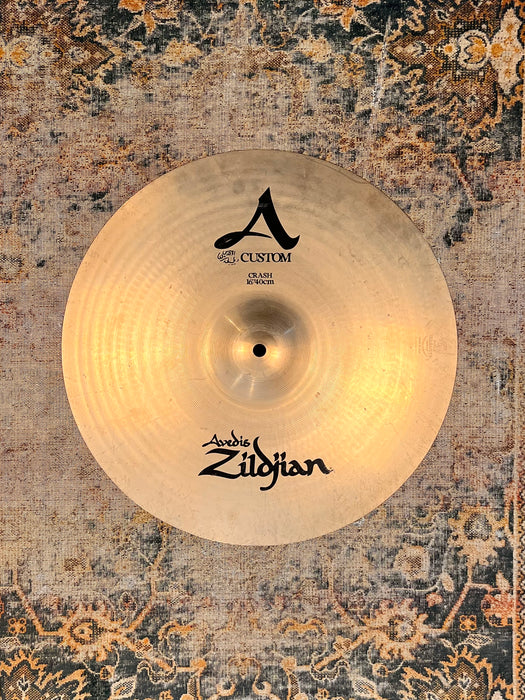 Great Sounding Dark Shimmering Zildjian A Custom 16” Crash 950 g Don’t Pay $300!!!