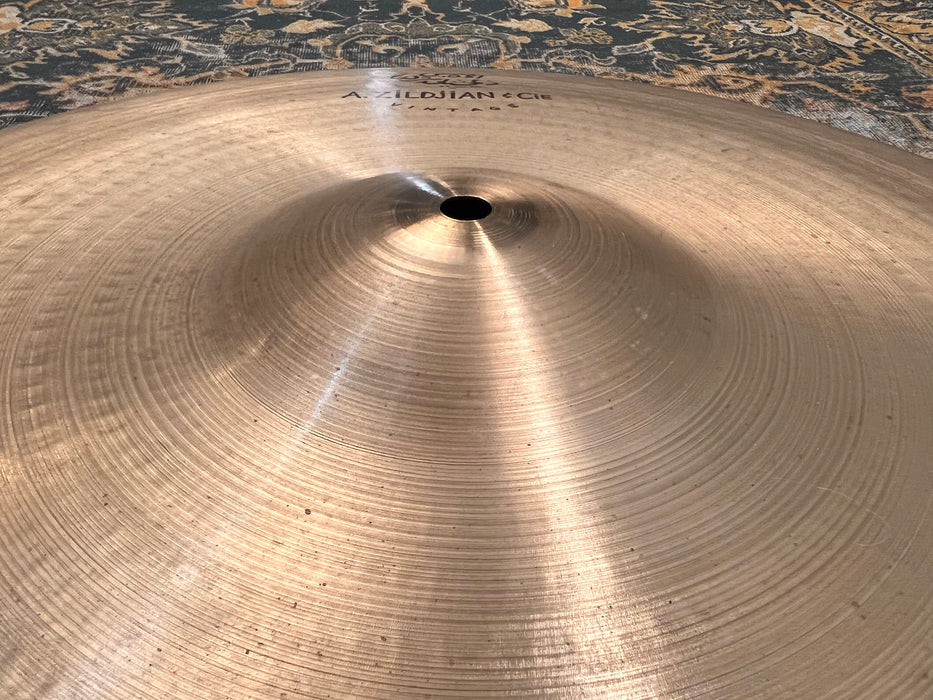 Discontinued ZILDJIAN A & CIE "Vintage" 20" RIDE 1908 g 1st RUN! Stick + Warm Tone! CRASHABLE