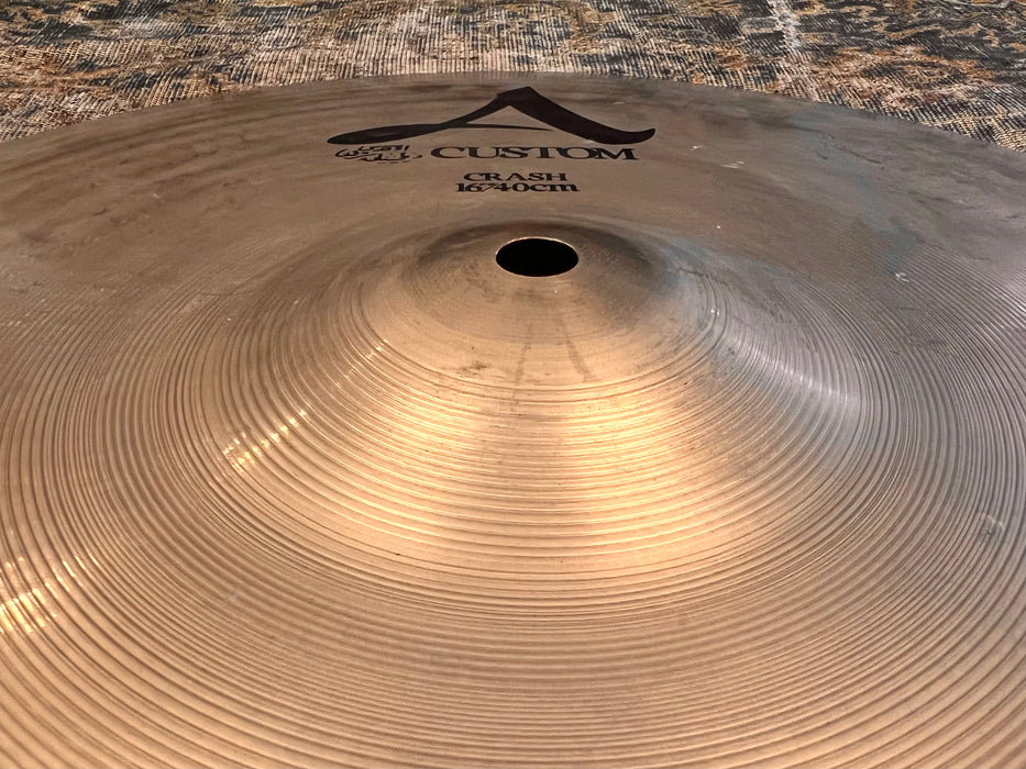 Great Sounding Dark Shimmering Zildjian A Custom 16” Crash 950 g Don’t Pay $300!!!