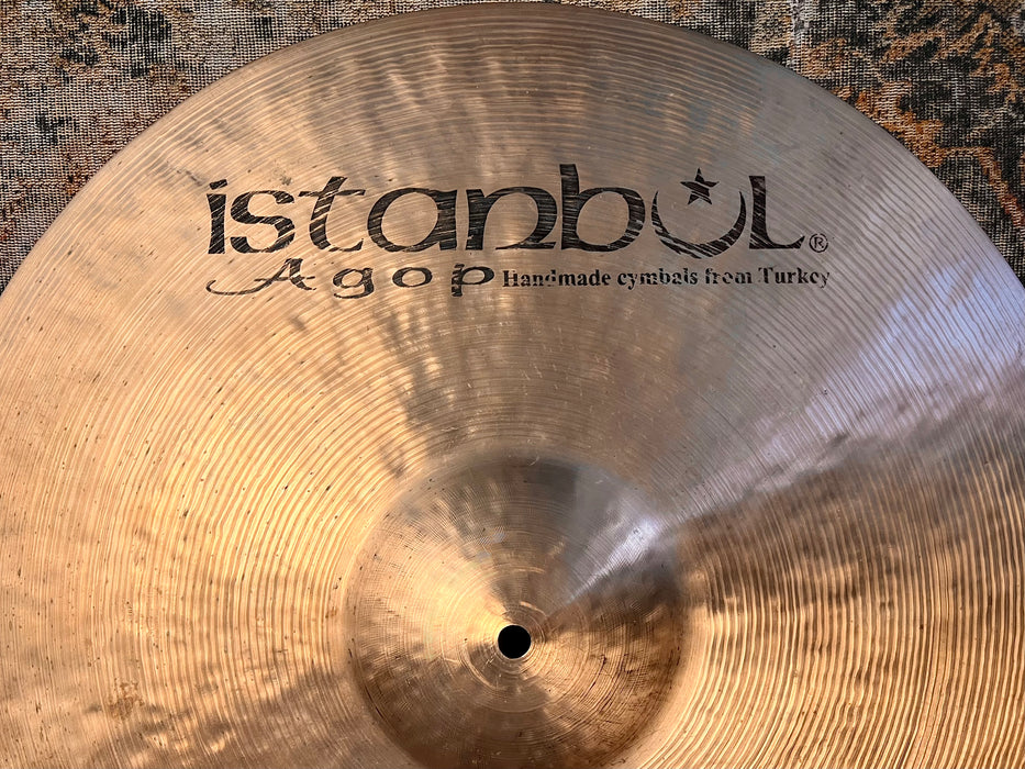 Early ISTANBUL AGOP Traditional DARK RIDE 21” 2430 g Amazing Light Complex And Crashable