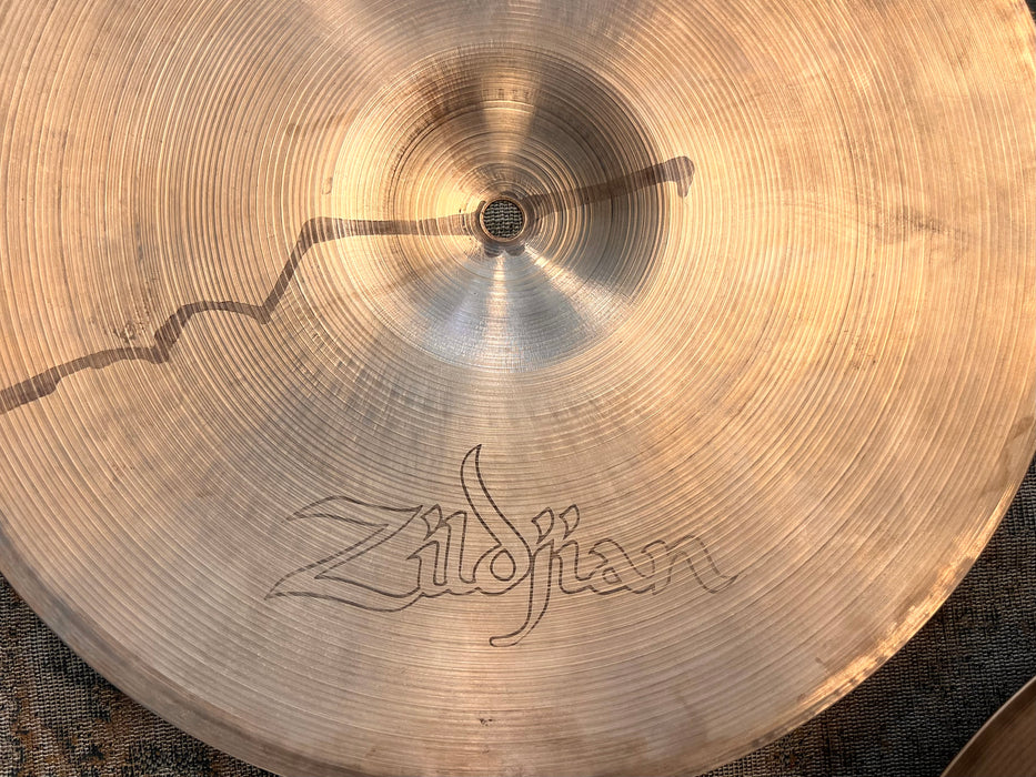 THIN TOP Vintage Zildjian 1970s New Beat 14” Hihats ONLY 744 g 1322 g Light Complex Amazing