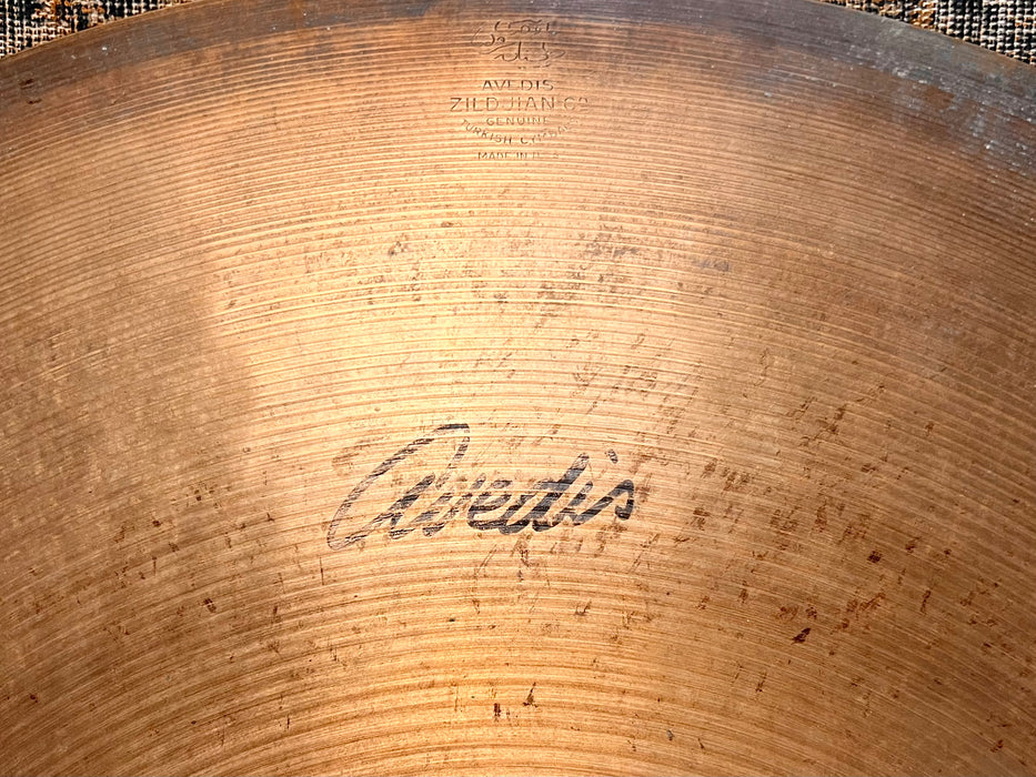 Semi DRY Super SMOOTH Zildjian AVEDIS 21” Ride Crash Ride 2238 g MELLOW Shimmering AMAZING