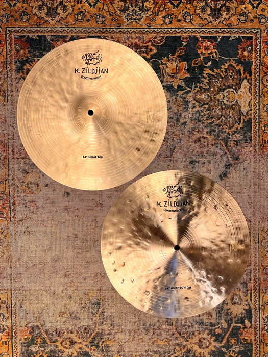 Zildjian K CONSTANTINOPLE Hihats 14” 912 1143 g Complex!  IMMACULATE Cond! Versatile! Not $700