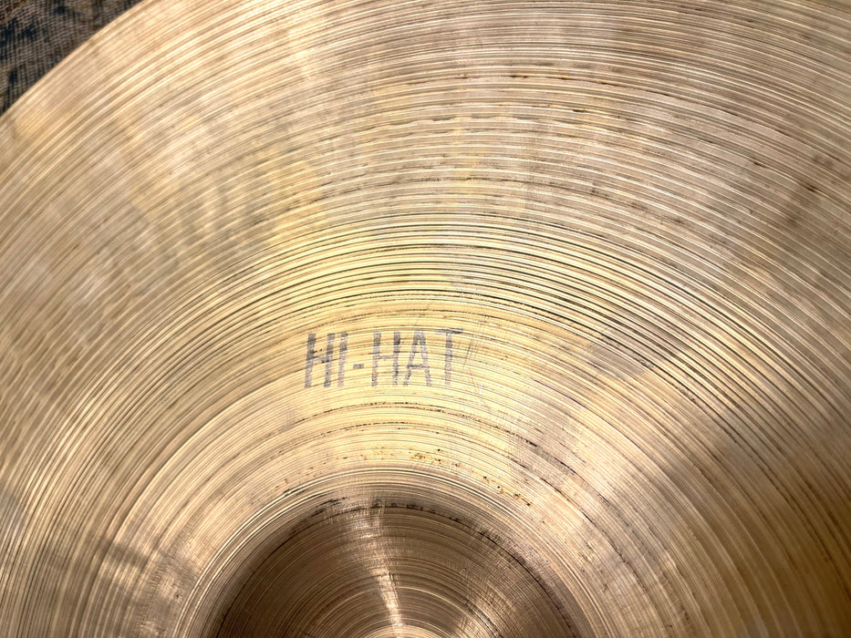 Rare DARK PAPER THIN Vintage 1950s Zildjian 15” Hihats 940 978 g Complex FACTORY STAMPED