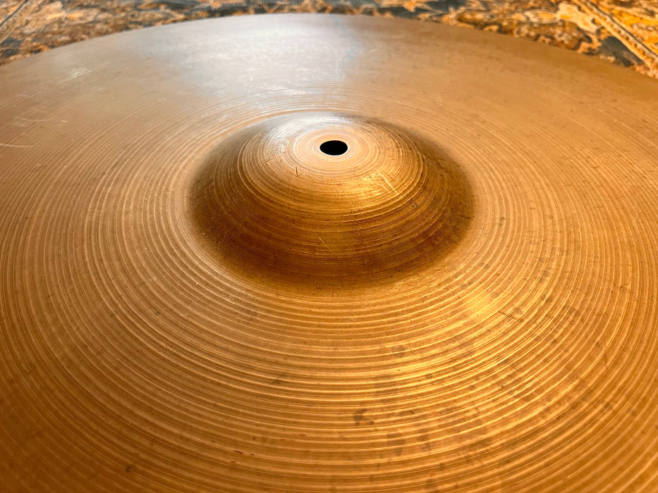 ULTRA RARE 26” Vintage 1950s Zildjian BLOCK STAMP Ride Crash 4694 g Super DARK! Gorgeous!