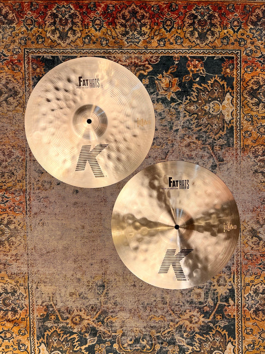 Immaculate Zildjian K FAT HATS Hihats 14” 930 1270 g Versatile! ONLY Played For The Video PERFECT!