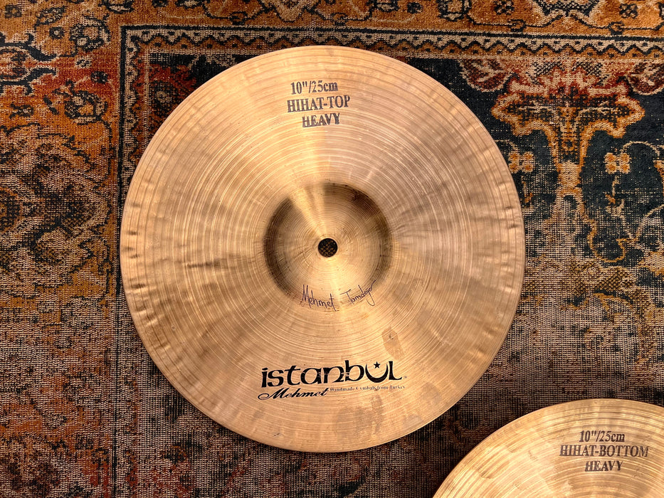 RARE ULTRA CRISP Istanbul Mehmet 10” Traditional Hihats 492 639 g Clean! SUPER FAST!