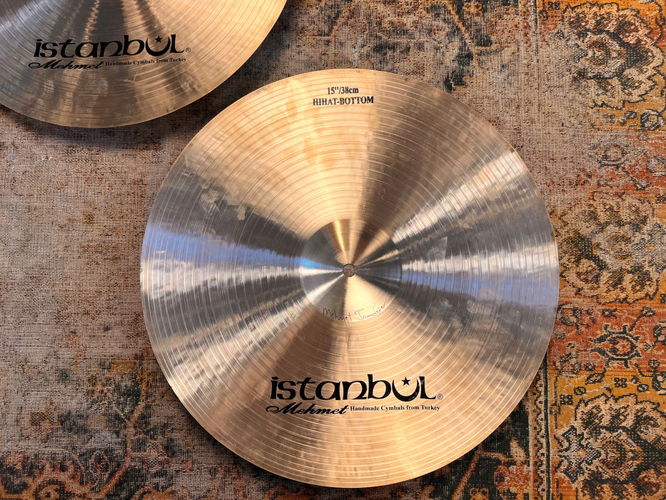 Rare DARK HUGE Istanbul Mehmet LEGEND DARK 15” Hihats 1231 1407 g