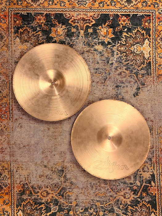 Rare Vintage 1970s Zildjian 12” New Beats Hihats 573 946 g Ultra Fast Crisp Tone! Never See These