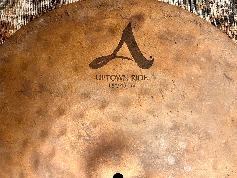 ZILDJIAN A Uptown Ride 18” 1608 g UNLATHED RAW DRY! CLEAN!! REMIX Series! Controlled