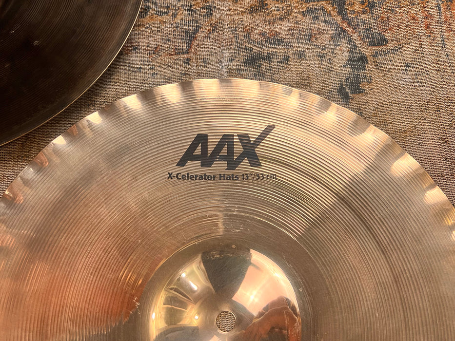 RARE Ultra CRISP Sabian AAX X-Celerator 13” HiHats 894 1216 g YES! 13s”!! Don’t pay $480!