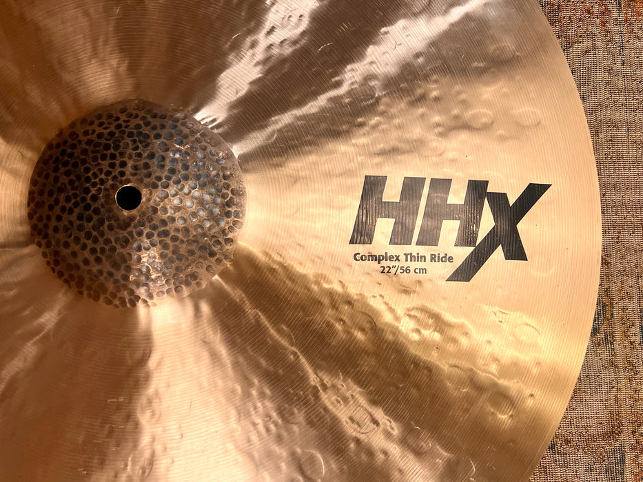 Sabian HHX 22” COMPLEX THIN RIDE ONLY 2423 g PERFECT! Amazing LIGHT DARK Crash Ride! Don’t Pay $606!