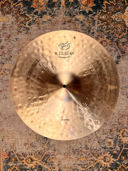 Zildjian K Constantinople 18” Crash 1282 g PERFECT COND! Thin Complex! WARM! Why Pay $514