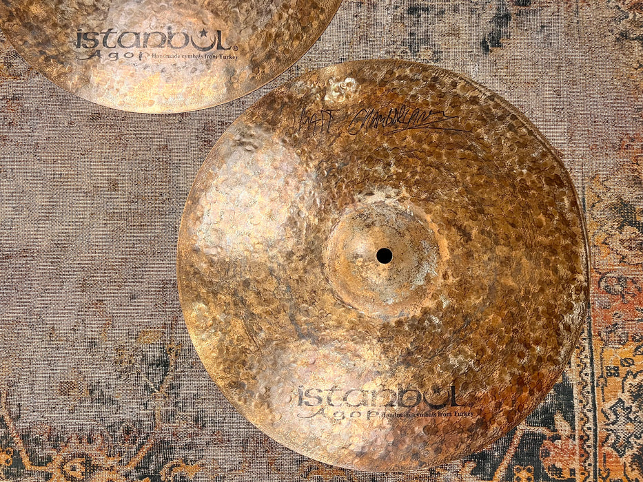 ULTRA Rare Istanbul AGOP MATT CHAMBERLAIN 15” Signature Hihats 1097 1270 g AMAZING