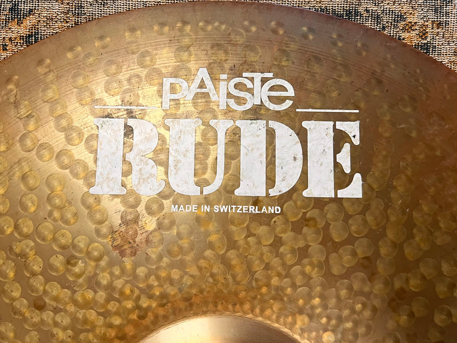 PAISTE RUDE 19” Thin Crash 1796 g RAW DARK FULL