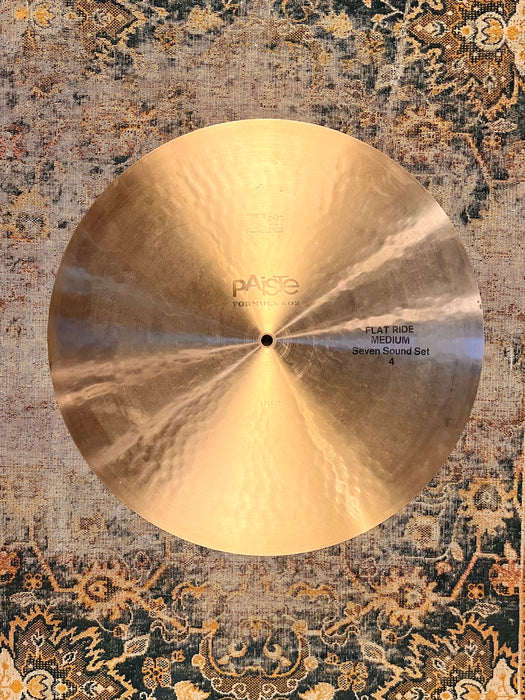 THE FAMOUS Vintage Paiste SEVEN SOUND SET FLAT RIDE 18” 1716 g CLEAN! ROY HAYNES