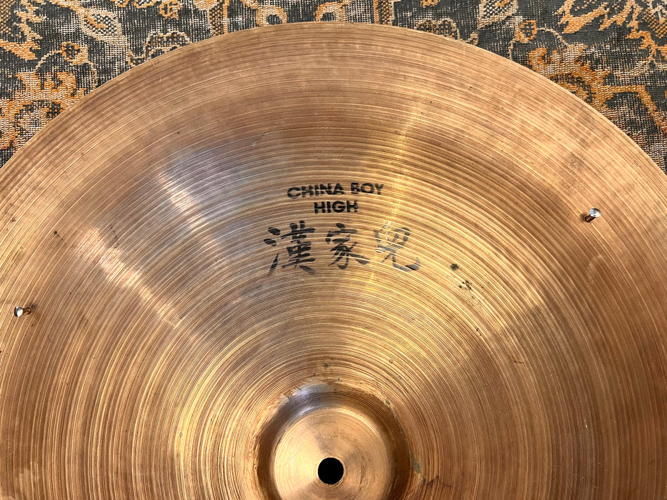 COMPLEX Vintage Zildjian China Boy High SWISH SIZZLE 20” 1691 g Amazing Pang-Like Tone