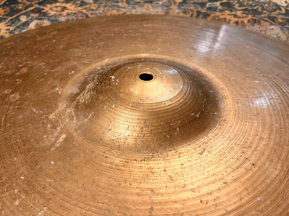 Hard to Find Vintage 1950s Zildjian BLOCK STAMP 22” Ride 2618 g Gorgeous! REAL DEAL Early 50s