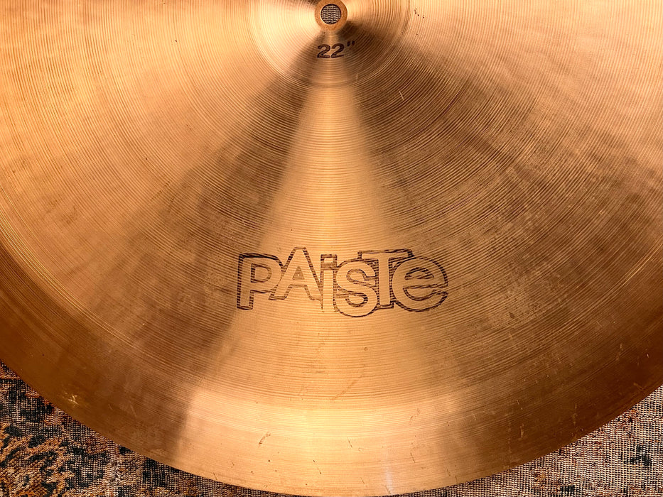 Vintage Paiste SOUND CREATION 22” Dark China 2366 g Rare SUPER CLEAN From 1978!