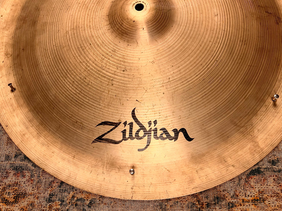 Vintage Zildjian FACTORY SWISH CHINA PANG 20” 1580 g ALL 6 ZILDJIAN Rivets Sizzle