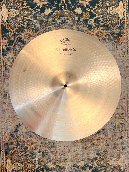 Discontinued ZILDJIAN A & CIE "Vintage" 20" RIDE 1908 g 1st RUN! Stick + Warm Tone! CRASHABLE