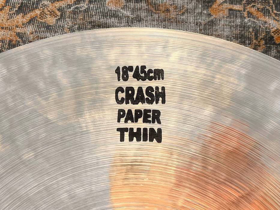 ULTRA PAPER THIN BRILLIANT Masterwork Crash 18” Only 1042 g IMMACULATE Shimmering