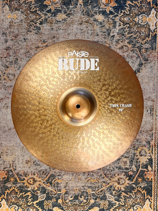 PAISTE RUDE 19” Thin Crash 1796 g RAW DARK FULL