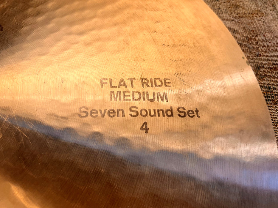 THE FAMOUS Vintage Paiste SEVEN SOUND SET FLAT RIDE 18” 1716 g CLEAN! ROY HAYNES