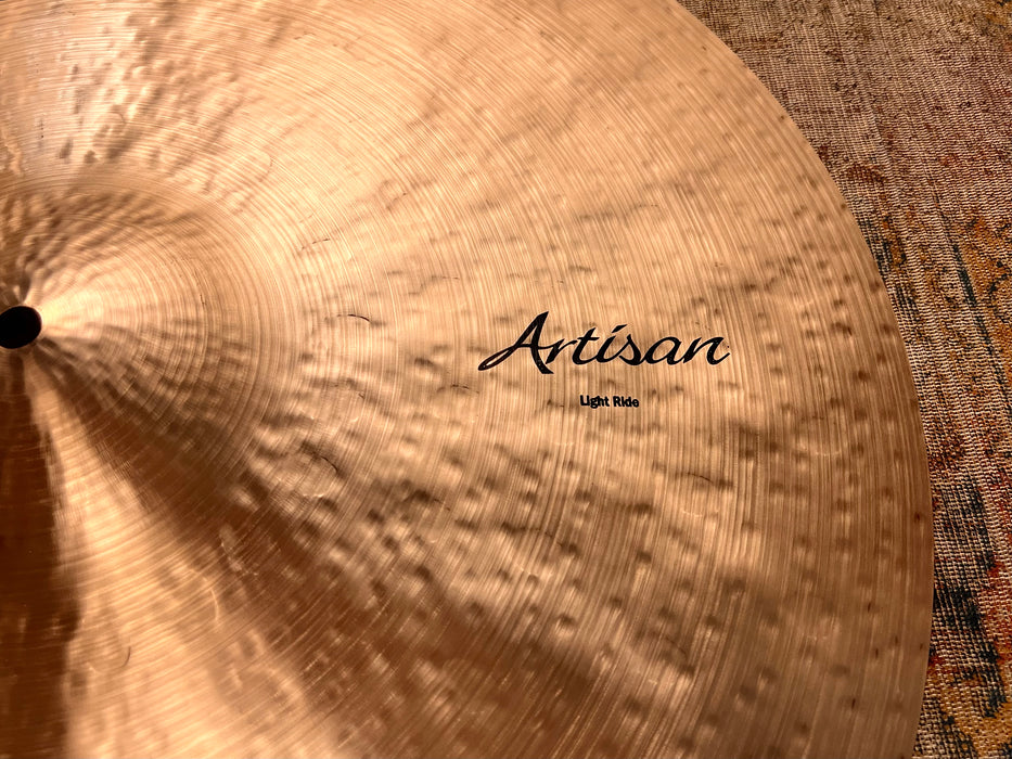 ULTRA RARE Sabian ARTISAN 21” LIGHT Ride 2432 g Custom! PERFECT w/ CERT & Bag!