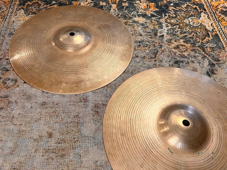 1950s Vintage Zildjian 12” Hihats TIGHT & CRISP 847 873 g VERY ARTICULATE