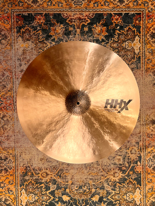 Sabian HHX 22” COMPLEX THIN RIDE ONLY 2423 g PERFECT! Amazing LIGHT DARK Crash Ride! Don’t Pay $606!