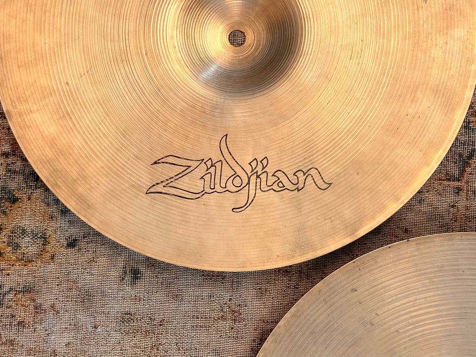 DRY COMPLEX Vintage Zildjian 1970s New Beat 14” Hihats 951 1242 g Thinner Top CLASSIC