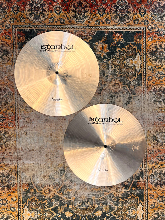 FAT DARK Semi-Dry 15” Istanbul Mehmet VEZIR Hihats 1324 1484 g IMMACULATE! Amazing!