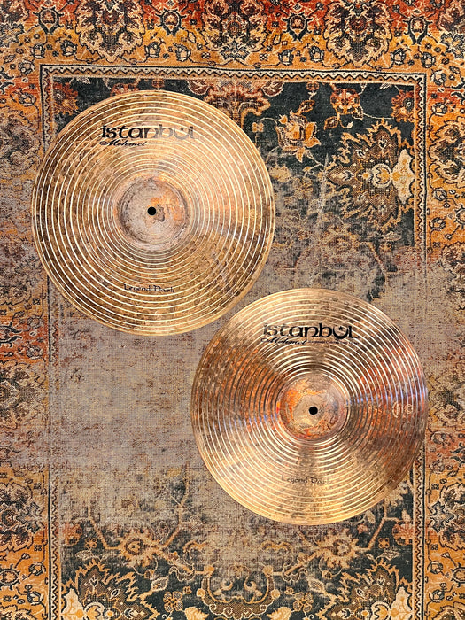 Rare DARK HUGE Istanbul Mehmet LEGEND DARK 15” Hihats 1231 1407 g