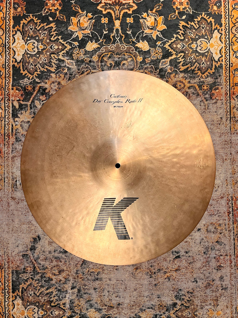 ULTRA RARE Zildjian BILL STEWART K CUSTOM DRY COMPLEX Ride II 20” 1928 —  Hazelshould Drums + Cymbals