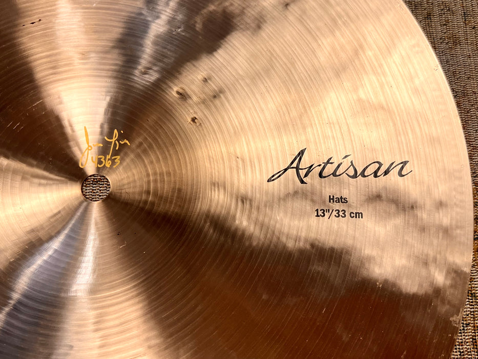 RARE DARK CRISP Sabian ARTISAN Hihats 13” 845 1260 g IMMACULATE In Bag w/ Cert